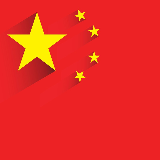Flaga wektor Chiny - Wektor, obraz