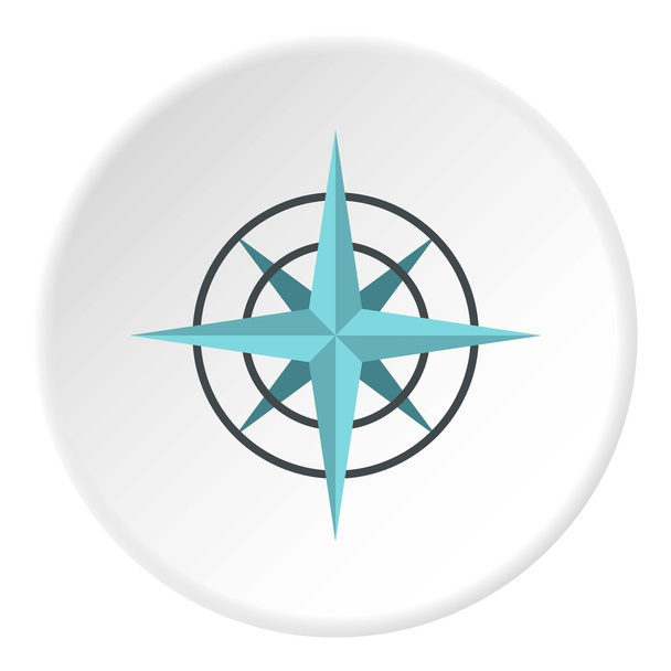 Sign of compass icon, flat style - Vector, Image