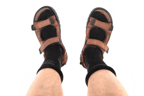 socks and sandals as czech tourist symbol - Valokuva, kuva