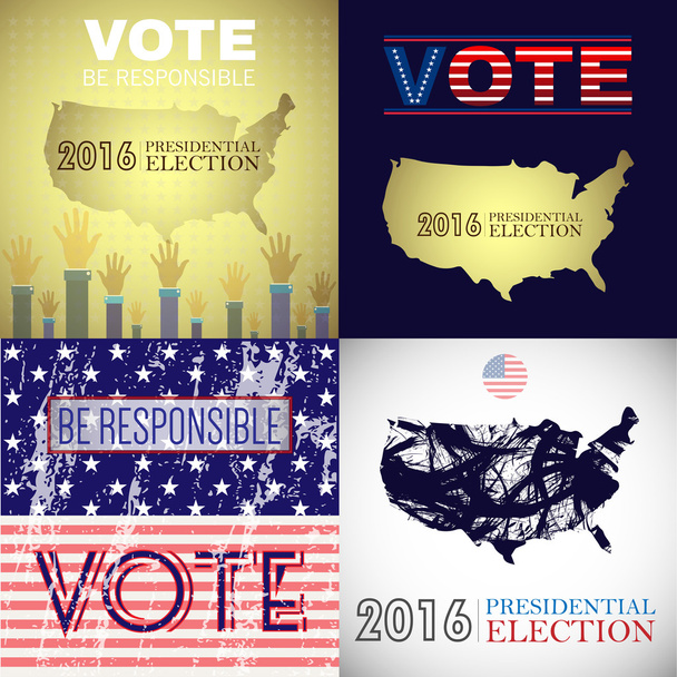 Цифрові векторні президентські вибори в США
 - Вектор, зображення