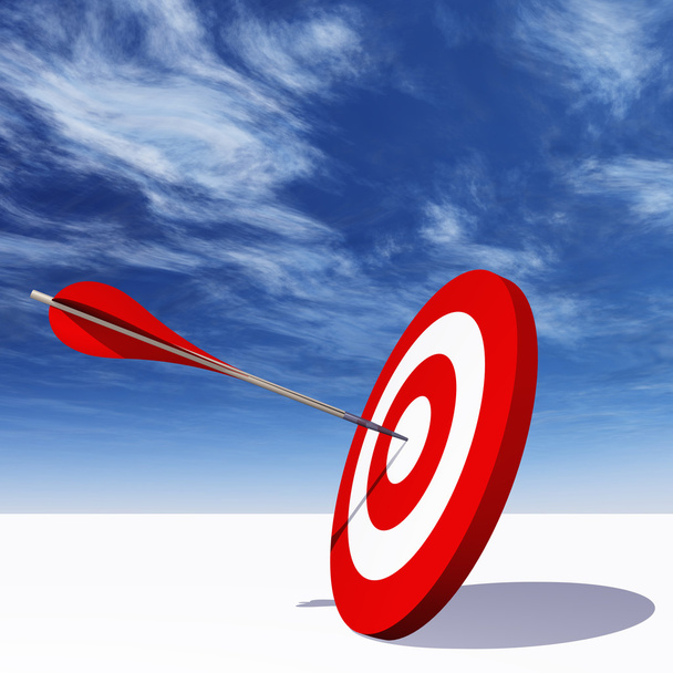 red dart target board - Photo, Image