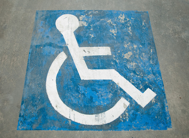 A jele, a mozgássérültek számára nyilvános vécé - Fotó, kép
