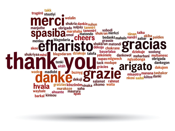  abstract thank you word cloud  - Photo, Image