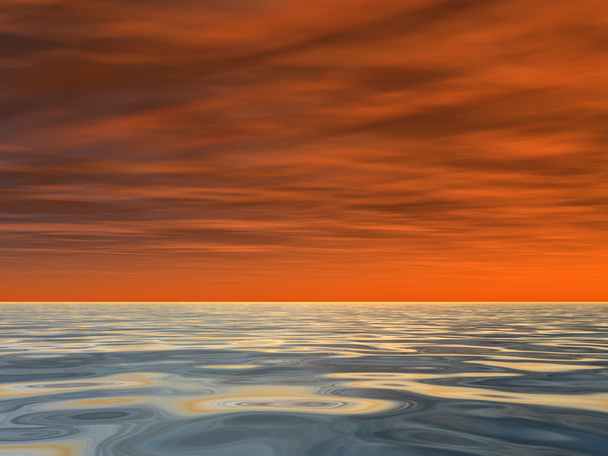 сонце поруч з горизонтом і морем
  - Фото, зображення