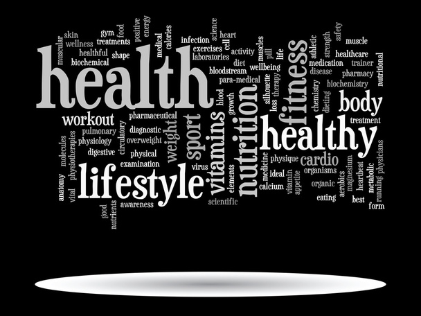 saúde dieta palavra nuvem
  - Foto, Imagem