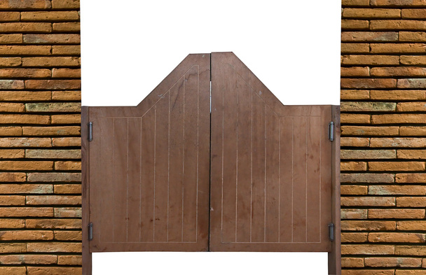 Viejo occidental balanceo salón puertas de madera
 - Foto, imagen