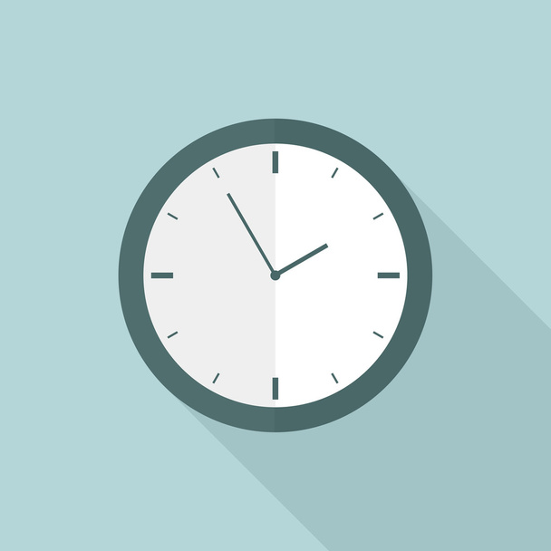 Clock flat icon - Vector, Image