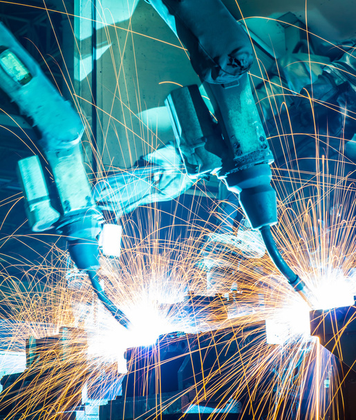 welding robot in Industrial automotive - Photo, Image