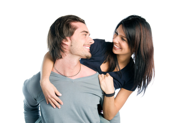 Young couple have fun with love together - Фото, изображение