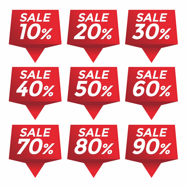Sale percent sticker price tag - Vecteur, image