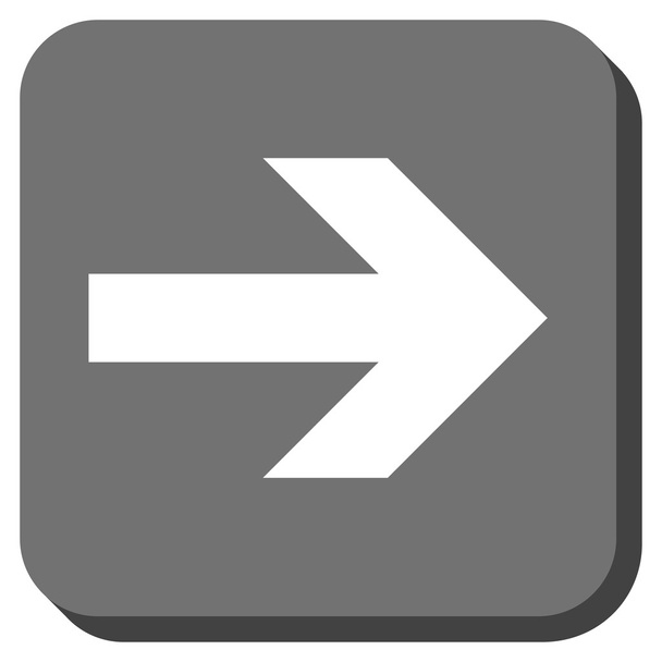 Arrow Right Rounded Square Vector Icon - Вектор,изображение