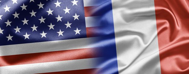 USA and France - Фото, изображение