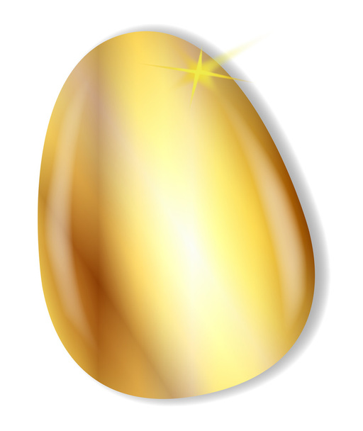 Gold Easter Egg - Vector, Image