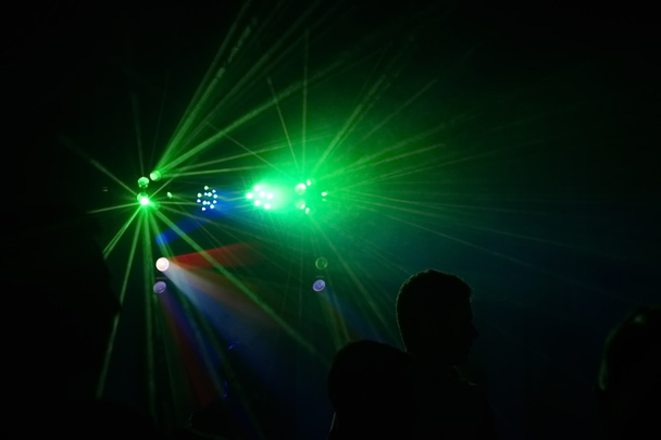 people having fun in a disco. blur effect - Photo, Image