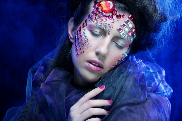 Halloween Beauty style woman makeup - Foto, Imagen