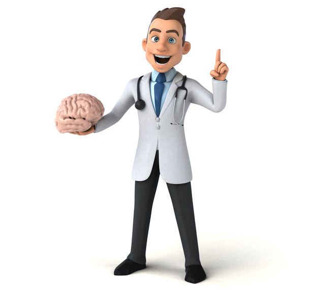  doctor holding brain  - Фото, зображення