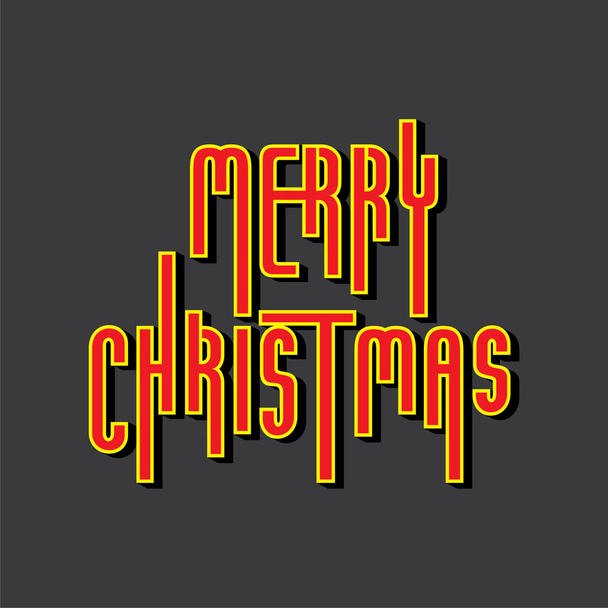 Veselé vánoční přání design - Vektor, obrázek