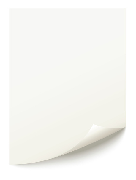 white isolated page corner curl - Photo, Image