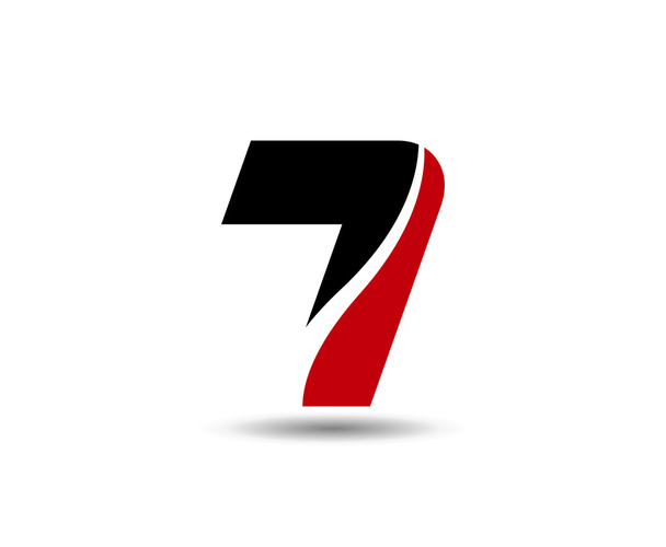 Logotipo número 7. Design do logotipo do vetor
. - Vetor, Imagem