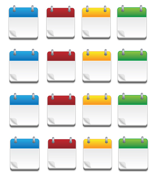 Üres színes asztali naptár - Fotó, kép