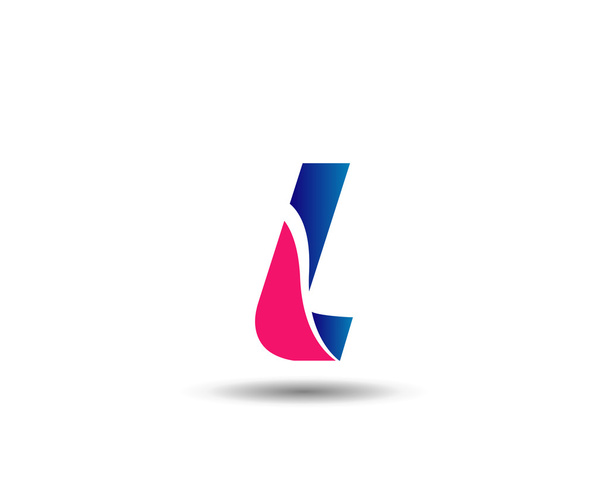 Векторная иллюстрация абстрактных иконок на основе буквы L логотипа
 - Вектор,изображение