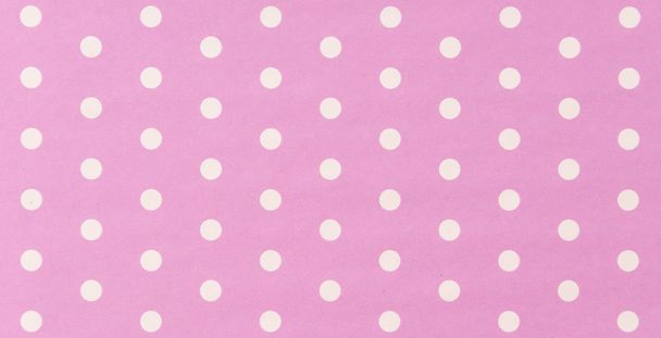white polkadot with pink background - Foto, afbeelding