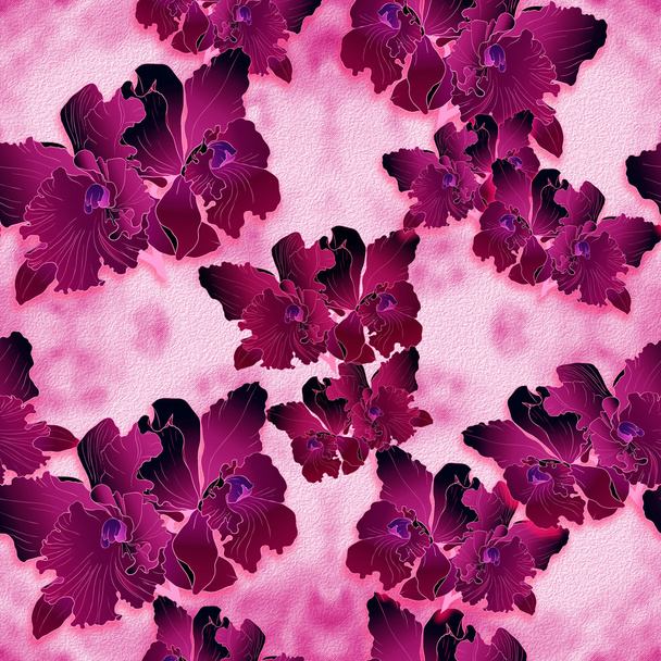 Декоративна композиція - орхідея на тлі абстрактних акварельних картин. Безшовний візерунок
. . - Фото, зображення