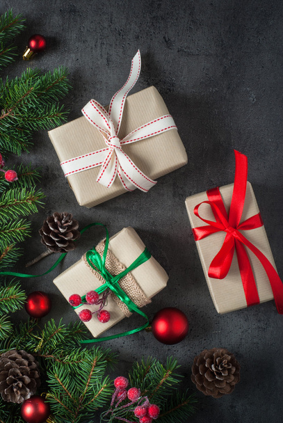 Christmas gift boxes - Foto, Imagem