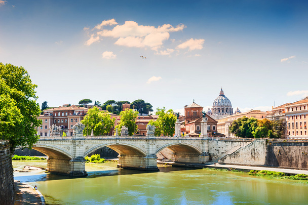 Gyönyörű kilátás, Róma, Olaszország - Fotó, kép