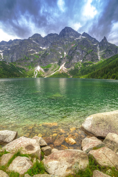 Eye of the Sea lake in Tatra mountains - Foto, afbeelding