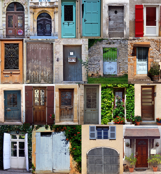Colagem com as portas do francês
 - Foto, Imagem