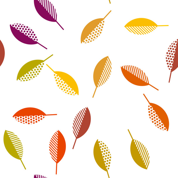 feuilles d'automne illustration vectorielle abstraite. motif sans couture esprit
 - Vecteur, image