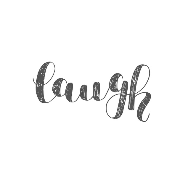 Laugh. Brush lettering. - Photo, Image