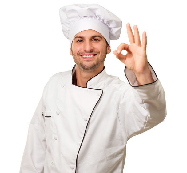 Portrait Of Chef Gesturing - Foto, Imagem