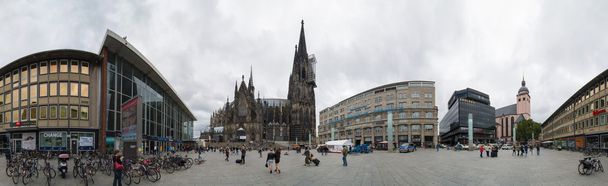 Panoramic view of the Cologne Cathedral. Germany. - Fotó, kép