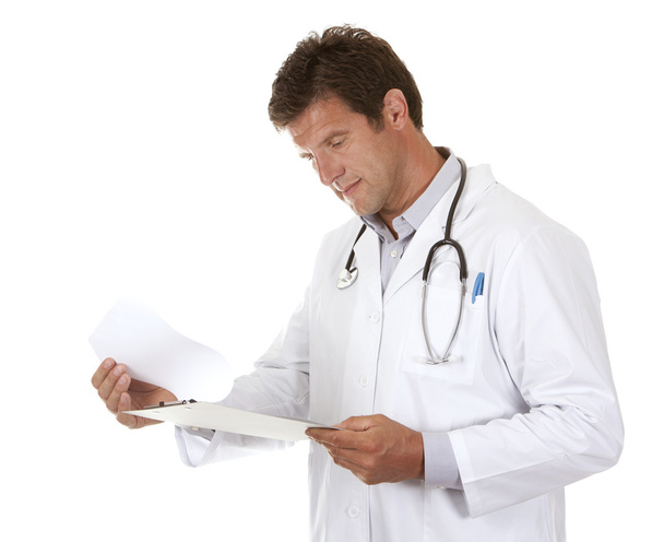 doctor sosteniendo notas
 - Foto, imagen