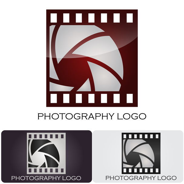 Fotózás cégemblémát Film-stílusú #Vector - Vektor, kép