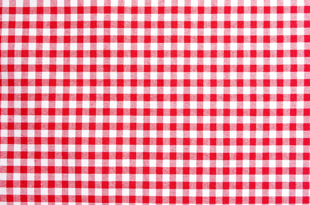 Tafelkleed rood wit patroon - Foto, afbeelding