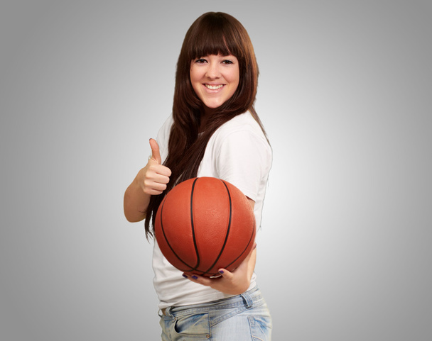 Portrait Of A Young Female With A Football Soccer Ball - Photo, image