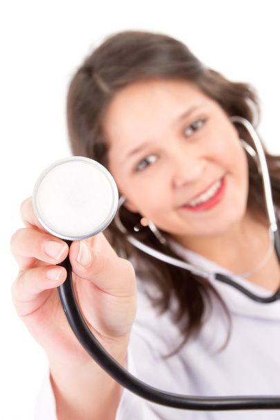 Female Doctor with stethoscope - Foto, Imagen