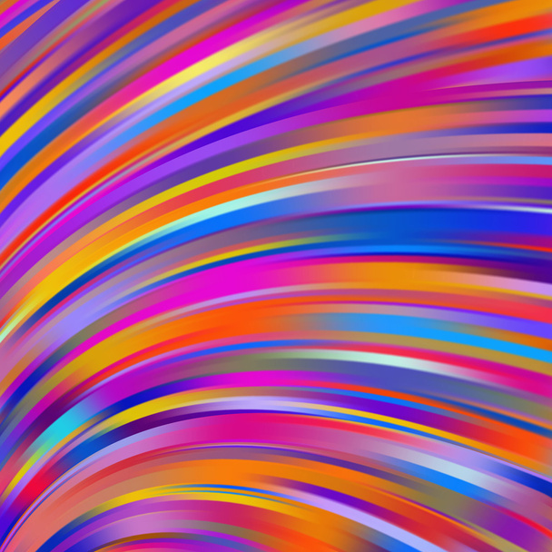 Vector illustration of colorful abstract background with blurred light curved lines. Vector illustration. - Vector, Image