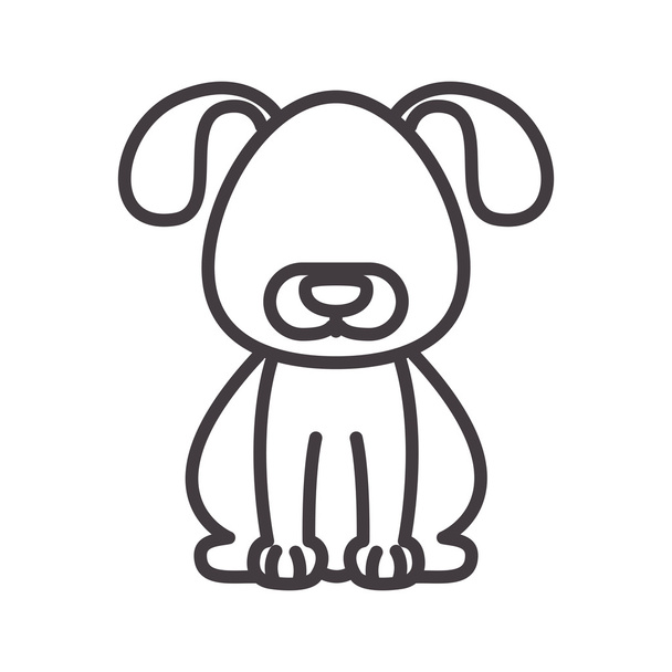 silhouette con cane animale domestico
 - Vettoriali, immagini
