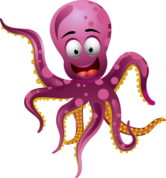 roztomilá chobotnice - Vektor, obrázek