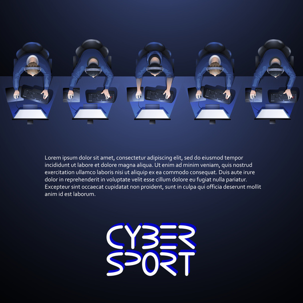 Cyber-Sportdesign - Vektor, Bild