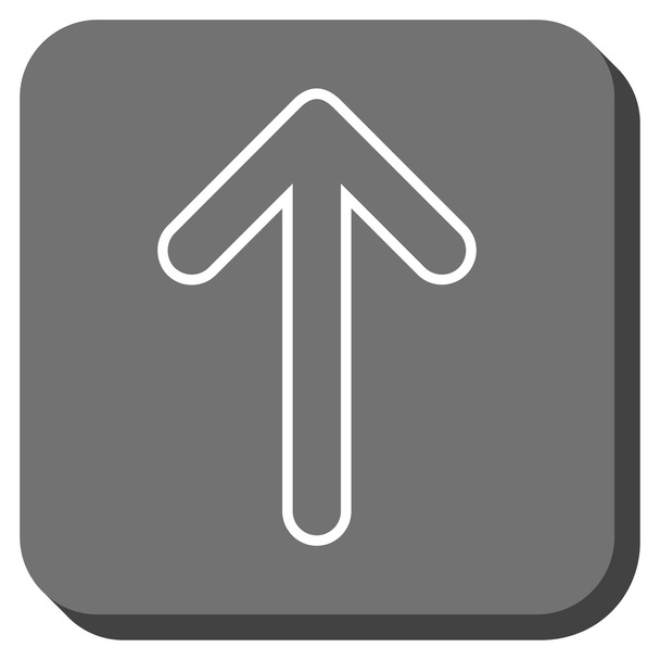 Rounded Arrow Up Rounded Square Vector Icon - Διάνυσμα, εικόνα