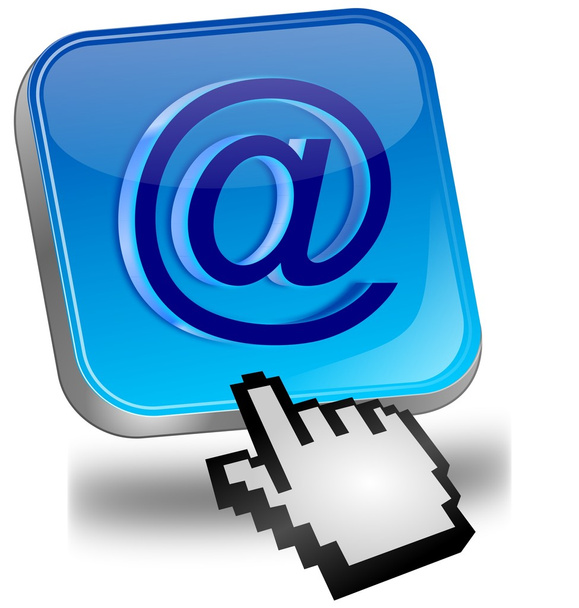 E-Mail Button with Cursor - Photo, Image