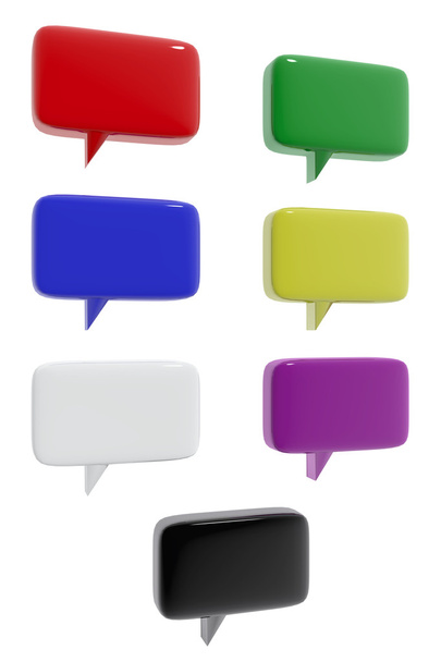 Iconos de comunicación de diferentes colores
 - Foto, imagen