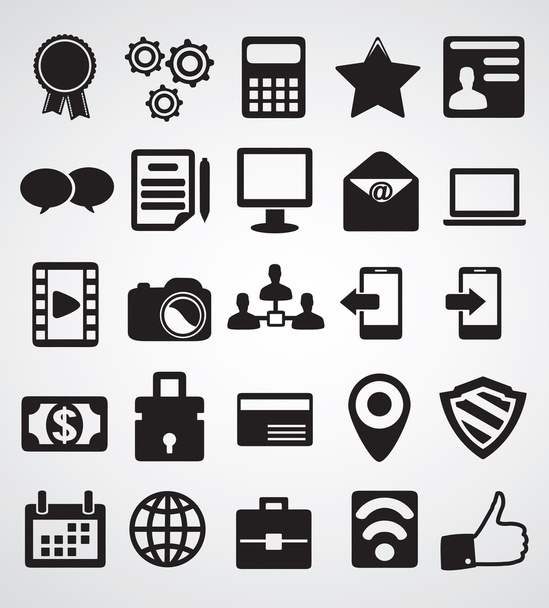 Set of Internet icons- part 1 - Vektör, Görsel