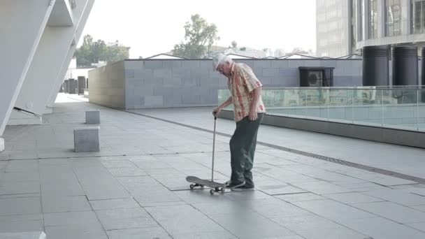 Old man falls. - Footage, Video