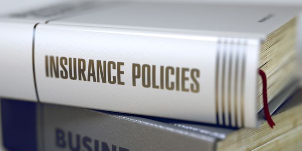 保険契約 - ビジネスブックのタイトル。3 d. - 写真・画像